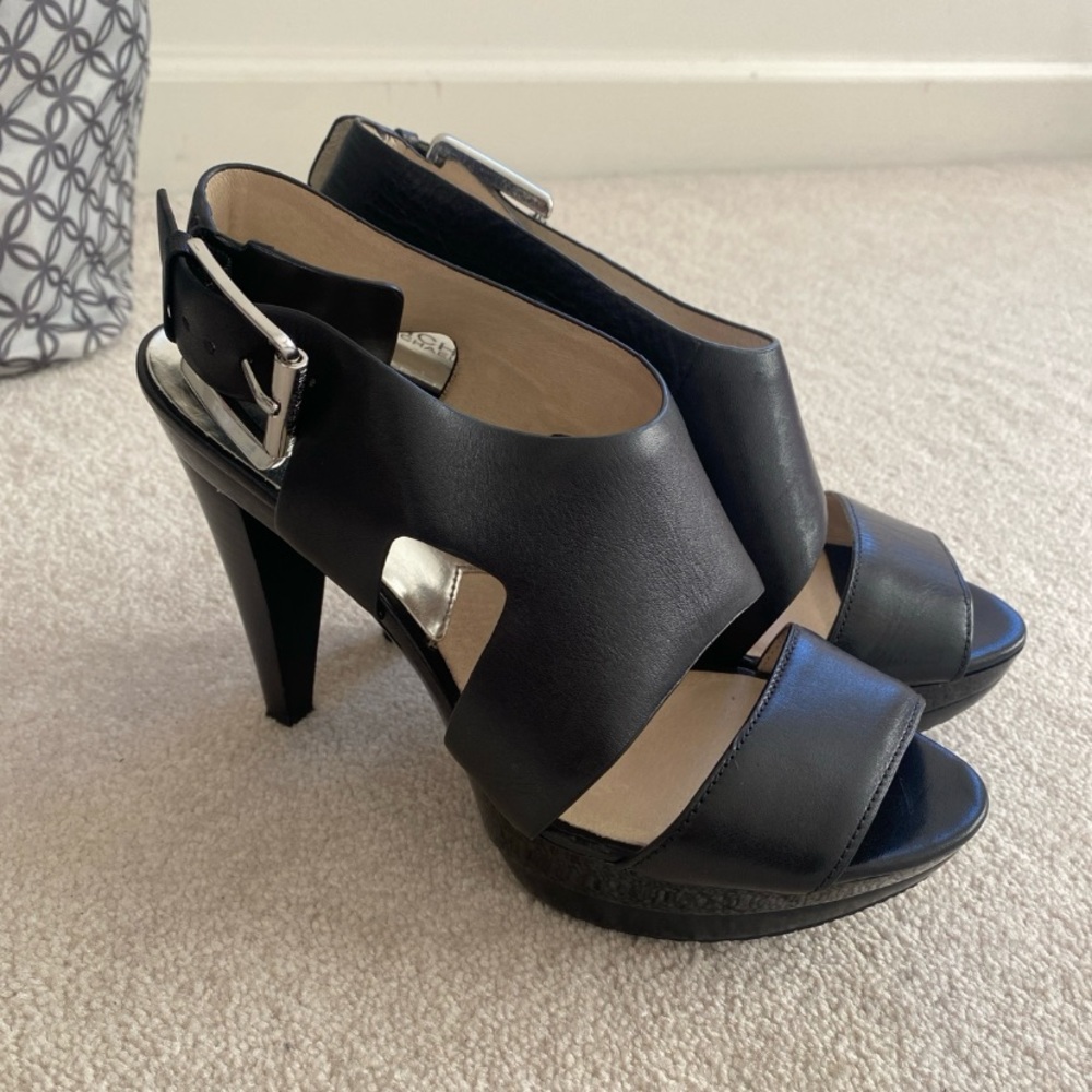 Micheal Kora Carla leather platform sandal